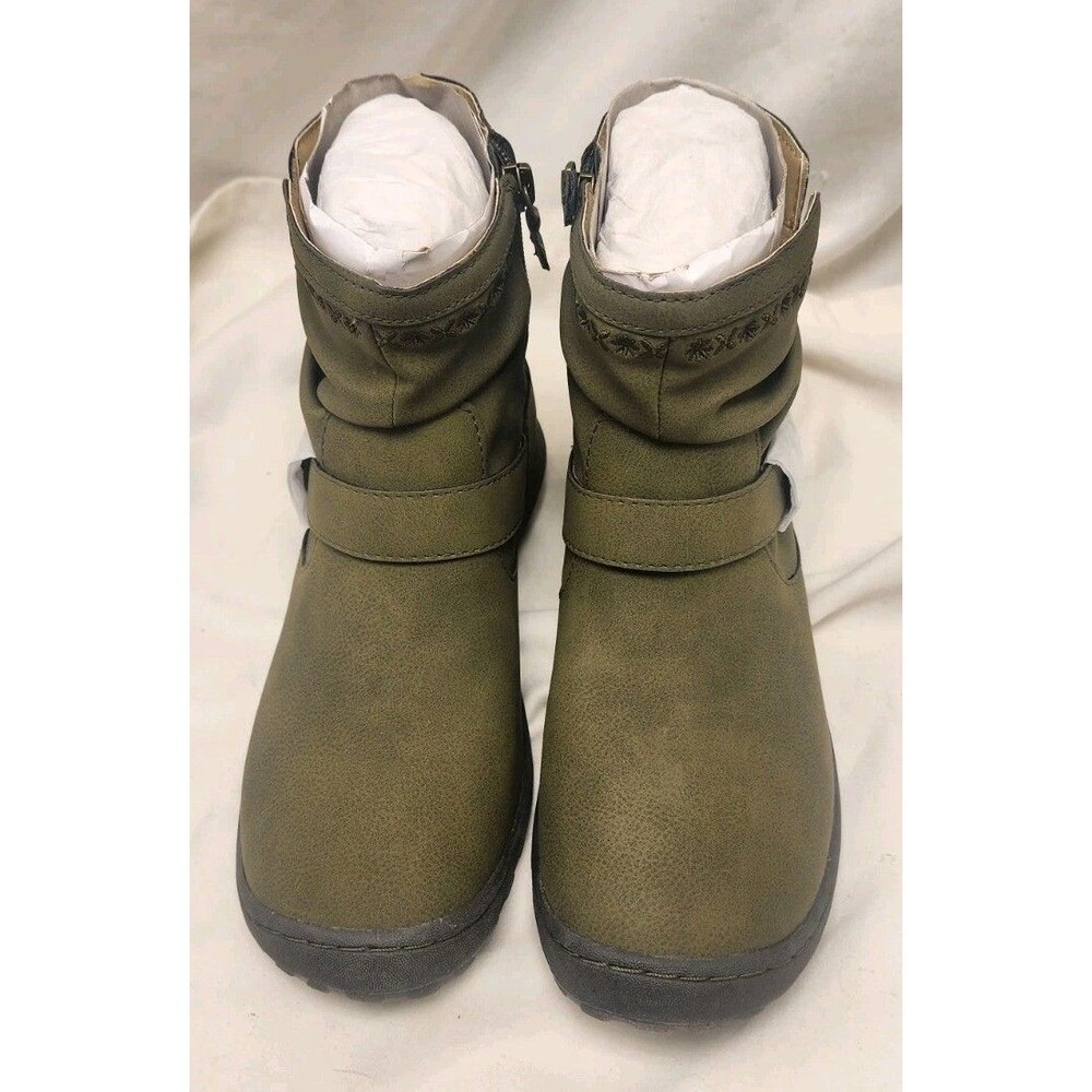 JBU by Jambu Ankle Boots Dottie Olive Green Water Resistant Women 7.5 - Picture 2 of 10